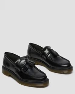 Adrian-loafers i Smooth læder med kvast in Sort