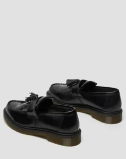 Adrian-loafers i Smooth læder med kvast in Sort