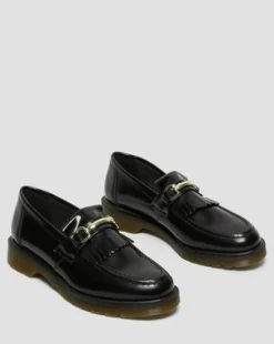 Adrian Snaffle-loafers i Smooth læder med kvast in Sort
