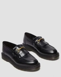 Adrian Snaffle-loafers i Smooth læder med kvast in Sort