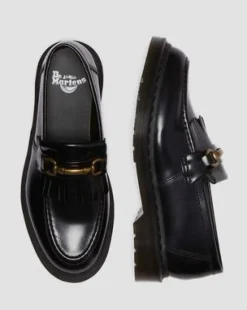 Adrian Snaffle-loafers i Smooth læder med kvast in Sort