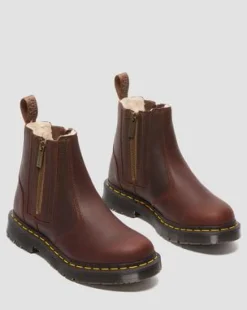 2976 Alyson DM's Wintergrip Chelsea Støvler in Brun