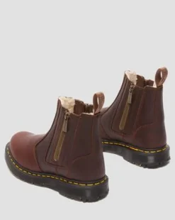 2976 Alyson DM's Wintergrip Chelsea Støvler in Brun