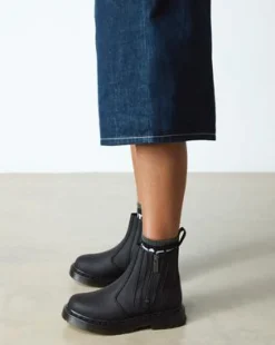 2976 Alyson DM's Wintergrip Chelsea Støvler in Sort