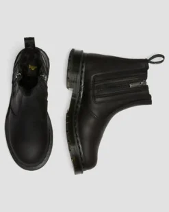 2976 Alyson DM's Wintergrip Chelsea Støvler in Sort