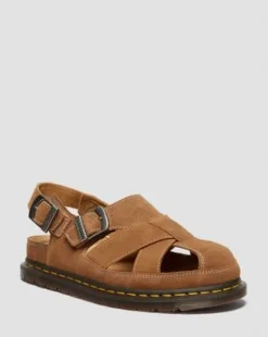 Archive Fisherman-sandaler i ruskind in Naturlig Brun