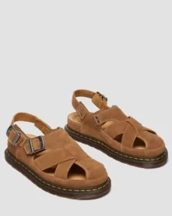 Archive Fisherman-sandaler i ruskind in Naturlig Brun