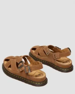 Archive Fisherman-sandaler i ruskind in Naturlig Brun