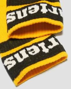 Athletic Logo-strømper i økologisk bomuldsblanding in Gul