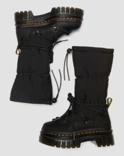 Audrick Hi Puffer-støvler in Sort