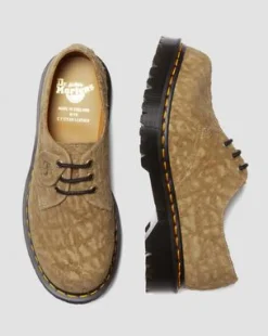 1461 Bex Made in England Oxford-sko i præget ruskind in Savannah Tan