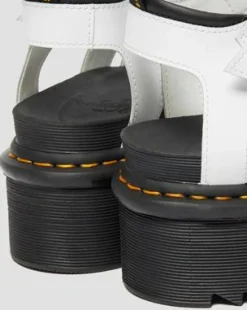Blaire Quad Hydro Gladiator-platformsandaler i læder in Hvid