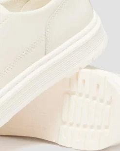 Brookline-sko i nappa-læder in Off-white