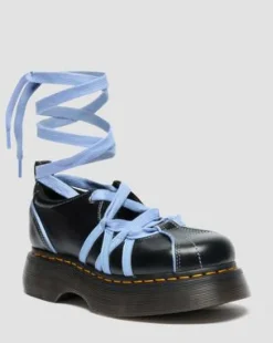 Buzz Ballerina Gloss-lædersko in Sort