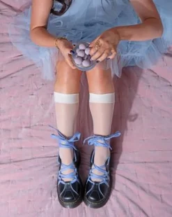Buzz Ballerina Gloss-lædersko in Sort