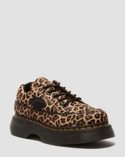 Buzz-sko med 5 snørehuller i leopardmønster in Leopardmønster