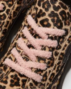 Buzz-sko med 5 snørehuller i leopardmønster in Leopardmønster
