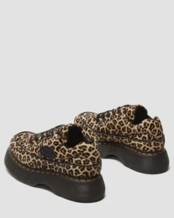 Buzz-sko med 5 snørehuller i leopardmønster in Leopardmønster
