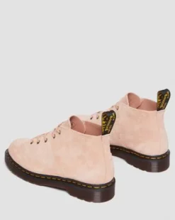 Church Monkey-støvler i Desert Oasis-ruskind in Peach Beige