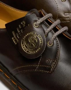 1461 Classic Calf Leather Shoes in Sepiagrå