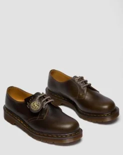 1461 Classic Calf Leather Shoes in Sepiagrå