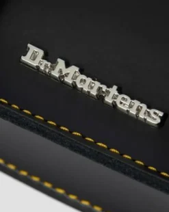 17,5 cm skuldertaske i læder in Sort