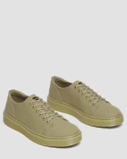Dante Casual-lærredssko in Muted Olive