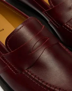 Delapre Penny Loafers in Bordeauxfarvet