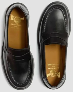 Delapre Penny Loafers in Sort