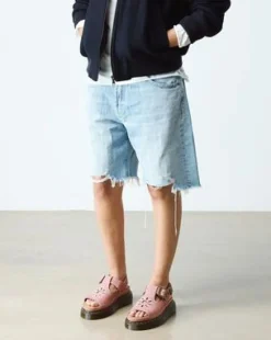 Dunnet Flower-platformsandaler i nubuck-læder in Pudderrosa