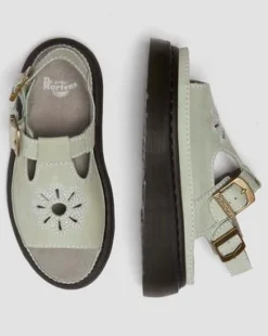 Dunnet Flower-sandaler i Buttersoft-læder in Salviegrøn