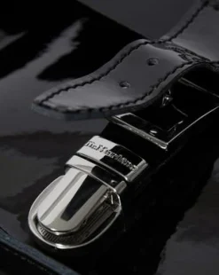 Hjerteformet lædertaske in Sort