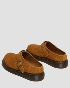 Isham Slingback-mules i marmoreret ruskind in Brown