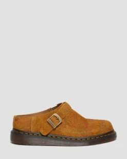 Isham Slingback-mules i marmoreret ruskind in Brown