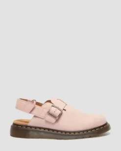 Jorge Ii-mules i nubuck-læder in Pudderrosa