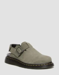 Jorge II-mules med imiteret pelsforing in Nickel Grey