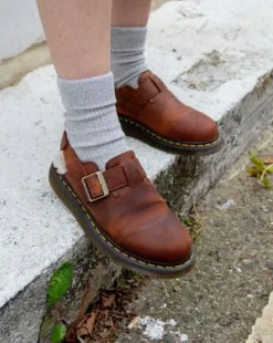 Jorge II-mules med imiteret pelsforing in Warm Tan