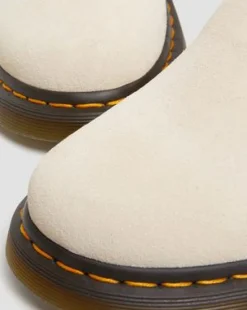 Jorge II Slingback-mules i ruskind og læder med remme in Pergament Beige