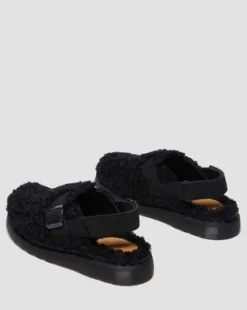 Jorge II Suede & Borg-mules in Sort