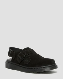 Jorge Made in England-mules i ruskind in Sort