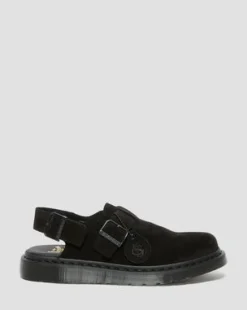 Jorge Made in England-mules i ruskind in Sort