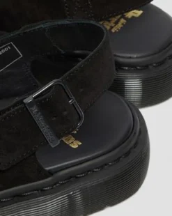 Jorge Made in England-mules i ruskind in Sort