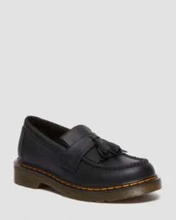 Junior Adrian-loafers i læder in Sort