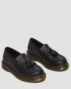 Junior Adrian-loafers i læder in Sort