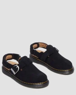 Junior Jorgie-mules i ruskind in Sort