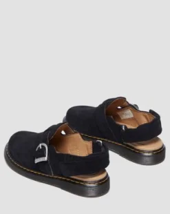 Junior Jorgie-mules i ruskind in Sort