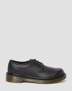 JUNIOR 1461 LEATHER SHOES in Sort