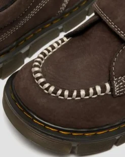 Junior - Raffe Tumbled Nubuck-sko med rem in Mørkebrun