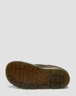 Junior - Raffe Tumbled Nubuck-sko med rem in Mørkebrun