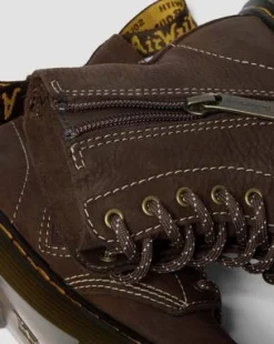 Junior - 1460 Tumbled Nubuck-støvler in Mørkebrun